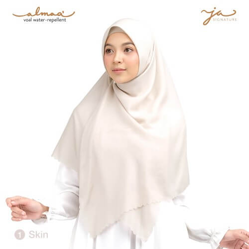 Jilbab Afra Voal Polos - Water Repellent - JAFR - Almaa' 01 Skin
